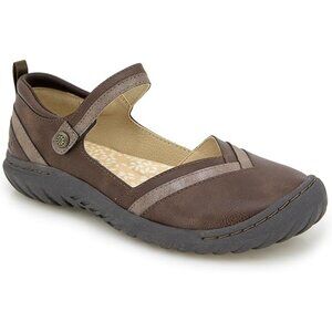 JBU Women’s Raven Mary Jane Flats Dark Brown Shimmer Size 6 Comfort Shoes